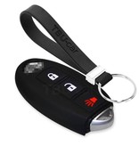 TBU car Nissan Capa Silicone Chave do carro - Capa protetora - Tampa remota FOB - Preto