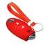 Capa para chave do carro compatível com Nissan - Capa Protetora de Chave Remota de Silicone - Tampa Remota FOB - Vermelho