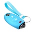 Capa para chave do carro compatível com Nissan - Capa Protetora de Chave Remota de Silicone - Tampa Remota FOB - Azul claro