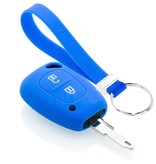 TBU car TBU car Sleutel cover compatibel met Nissan - Silicone sleutelhoesje - beschermhoesje autosleutel - Blauw