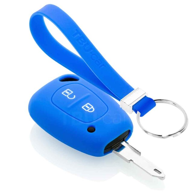 Capa para chave do carro compatível com Nissan - Capa Protetora de Chave Remota de Silicone - Tampa Remota FOB - Azul