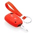 Capa para chave do carro compatível com Nissan - Capa Protetora de Chave Remota de Silicone - Tampa Remota FOB - Vermelho