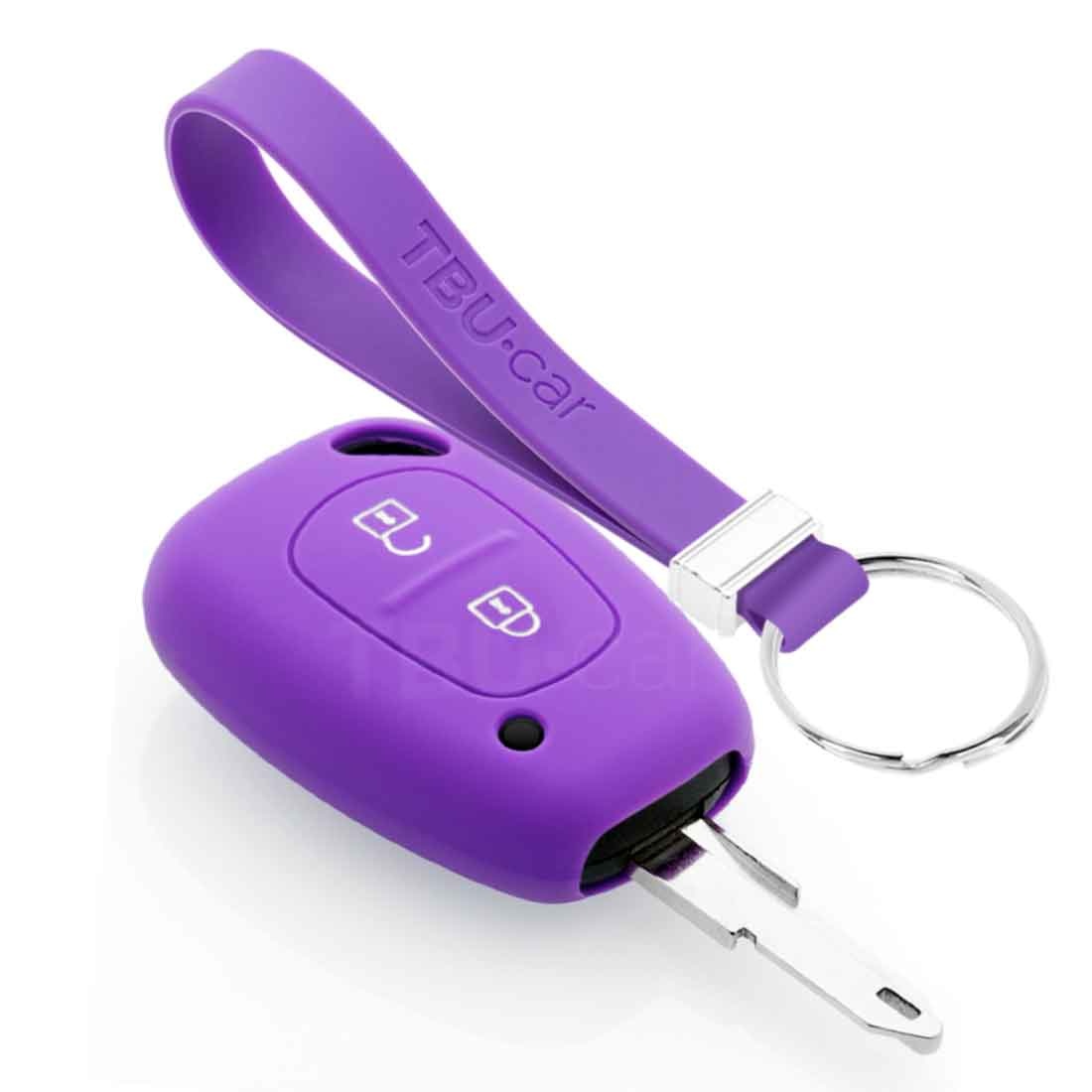 TBU car Nissan Capa Silicone Chave do carro - Capa protetora - Tampa remota FOB - Roxo