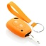 Capa para chave do carro compatível com Nissan - Capa Protetora de Chave Remota de Silicone - Tampa Remota FOB - Laranja