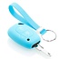 Capa para chave do carro compatível com Nissan - Capa Protetora de Chave Remota de Silicone - Tampa Remota FOB - Azul claro