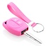 Capa para chave do carro compatível com Nissan - Capa Protetora de Chave Remota de Silicone - Tampa Remota FOB - Rosa
