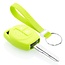 Sleutel cover compatibel met Nissan - Silicone sleutelhoesje - beschermhoesje autosleutel - Lime groen