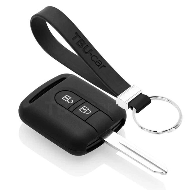 TBU car Cover chiavi auto compatibile con Nissan - Copertura protettiva - Custodia Protettiva in Silicone - Nero