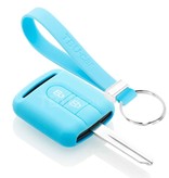 TBU car NissanCapa Silicone Chave do carro - Capa protetora - Tampa remota FOB - Azul claro