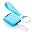 Capa para chave do carro compatível com Nissan - Capa Protetora de Chave Remota de Silicone - Tampa Remota FOB - Azul claro