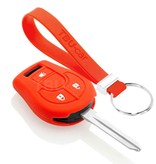 TBU car Nissan Capa Silicone Chave do carro - Capa protetora - Tampa remota FOB - Vermelho