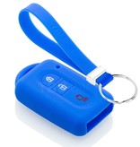 TBU car Nissan Capa Silicone Chave do carro - Capa protetora - Tampa remota FOB - Azul