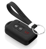 TBU car TBU car Funda Carcasa llave compatible con Nissan - Funda de Silicona - Cover de Llave Coche - Negro