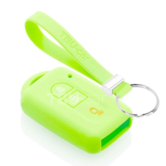 Capa para chave do carro compatível com Nissan - Capa Protetora de Chave Remota de Silicone - Tampa Remota FOB - Fosforescente