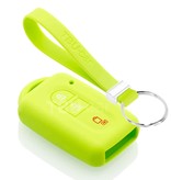 TBU car TBU car Funda Carcasa llave compatible con Nissan - Funda de Silicona - Cover de Llave Coche - Verde lima