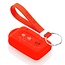 Capa para chave do carro compatível com Nissan - Capa Protetora de Chave Remota de Silicone - Tampa Remota FOB - Vermelho
