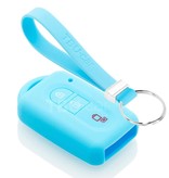 TBU car Nissan Capa Silicone Chave do carro - Capa protetora - Tampa remota FOB - Azul claro