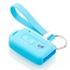 Funda Carcasa llave compatible con Nissan - Funda de Silicona - Cover de Llave Coche - Azul claro