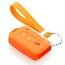 Capa para chave do carro compatível com Nissan - Capa Protetora de Chave Remota de Silicone - Tampa Remota FOB - Laranja