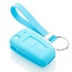 Capa para chave do carro compatível com Nissan - Capa Protetora de Chave Remota de Silicone - Tampa Remota FOB - Azul claro
