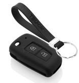 TBU car TBU car Car key cover compatible with Nissan - Silicone Protective Remote Key Shell - FOB Case Cover - Black