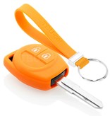 TBU car TBU car Sleutel cover compatibel met Opel - Silicone sleutelhoesje - beschermhoesje autosleutel - Oranje