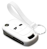 TBU car TBU car Funda Carcasa llave compatible con Opel - Funda de Silicona - Cover de Llave Coche - Blanco