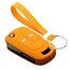 Capa para chave do carro compatível com Opel - Capa Protetora de Chave Remota de Silicone - Tampa Remota FOB - Laranja