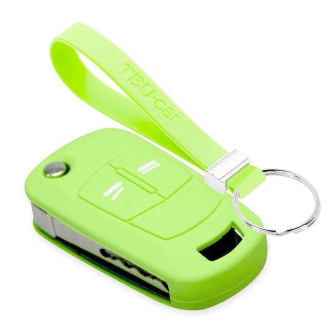 Capa para chave do carro compatível com Opel - Capa Protetora de Chave Remota de Silicone - Tampa Remota FOB - Fosforescente