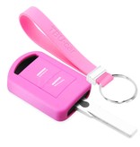 TBU car Opel Capa Silicone Chave do carro - Capa protetora - Tampa remota FOB - Rosa