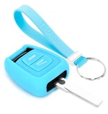 TBU car Opel Capa Silicone Chave do carro - Capa protetora - Tampa remota FOB - Azul claro