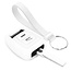 Capa para chave do carro compatível com Opel - Capa Protetora de Chave Remota de Silicone - Tampa Remota FOB - Branco