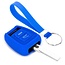 Housse de Protection clé compatible avec Opel - Coque Cover Housse étui en Silicone - Bleu