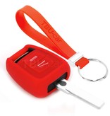 TBU car TBU car Funda Carcasa llave compatible con Opel - Funda de Silicona - Cover de Llave Coche - Rojo