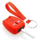 TBU car Opel Capa Silicone Chave do carro - Capa protetora - Tampa remota FOB - Vermelho