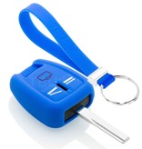 TBU car Opel Capa Silicone Chave do carro - Capa protetora - Tampa remota FOB - Azul