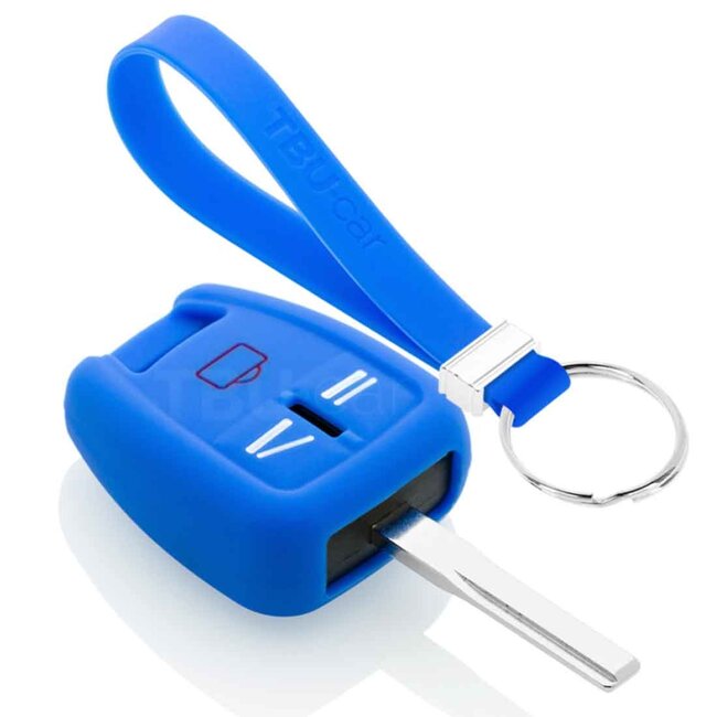 Capa para chave do carro compatível com Opel - Capa Protetora de Chave Remota de Silicone - Tampa Remota FOB - Azul
