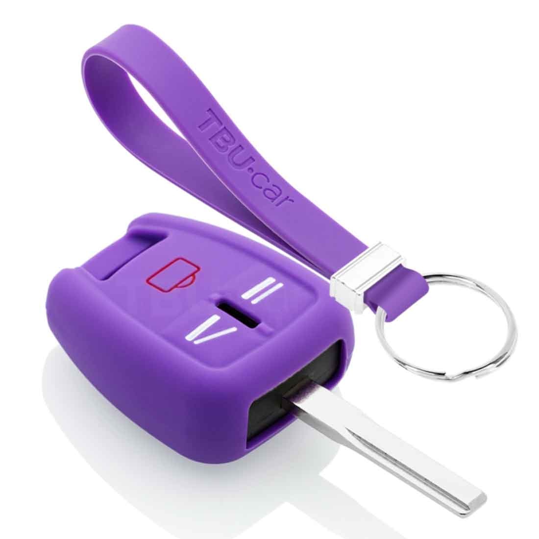 TBU car TBU car Funda Carcasa llave compatible con Opel - Funda de Silicona - Cover de Llave Coche - Violeta