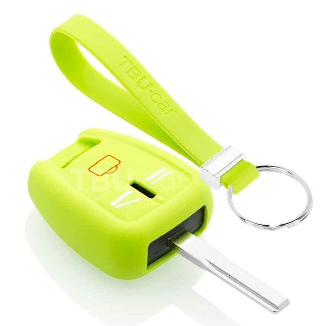 Capa para chave do carro compatível com Opel - Capa Protetora de Chave Remota de Silicone - Tampa Remota FOB - Verde lima