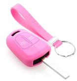 TBU car TBU car Funda Carcasa llave compatible con Opel - Funda de Silicona - Cover de Llave Coche - Rosa