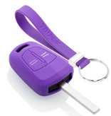 TBU car TBU car Funda Carcasa llave compatible con Opel - Funda de Silicona - Cover de Llave Coche - Violeta