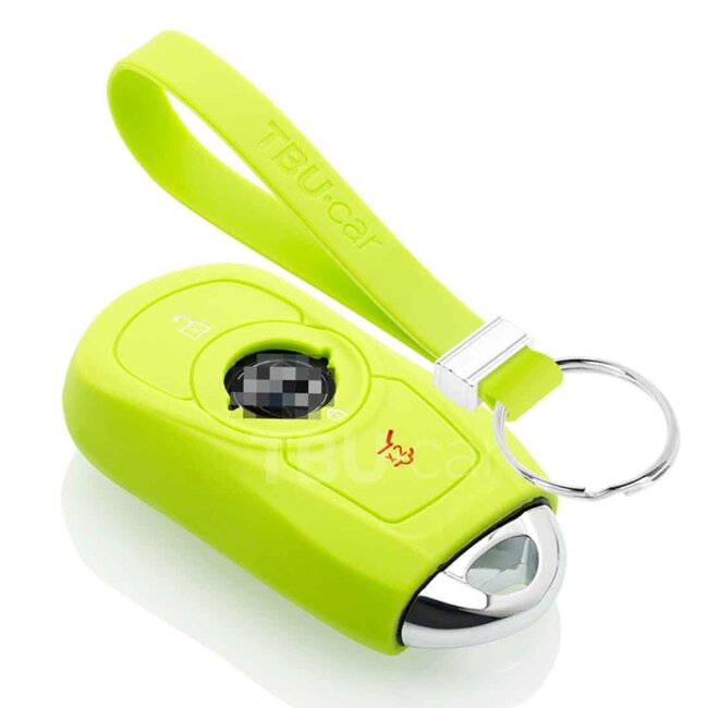 Capa para chave do carro compatível com Opel - Capa Protetora de Chave Remota de Silicone - Tampa Remota FOB - Verde lima