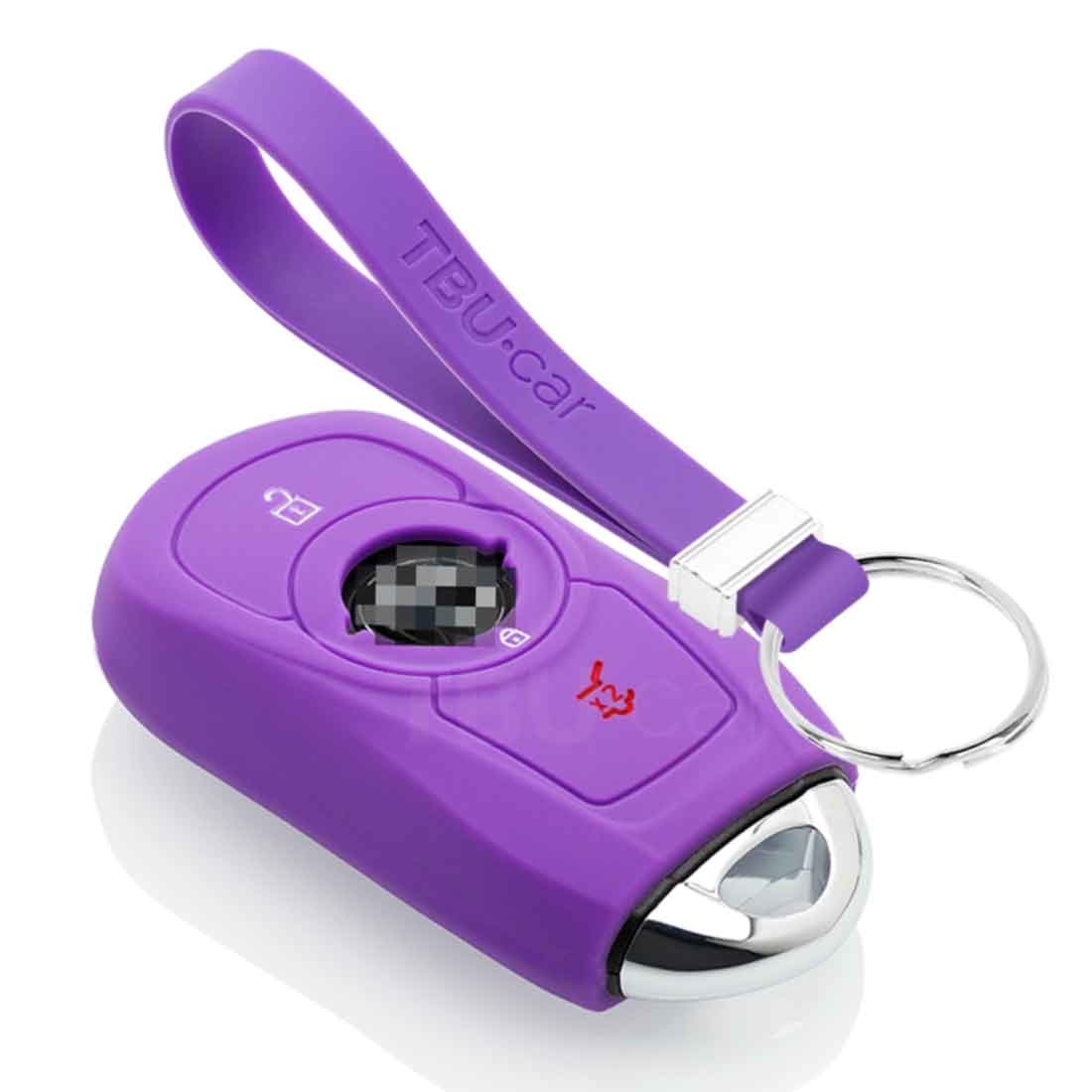 TBU car Opel Capa Silicone Chave do carro - Capa protetora - Tampa remota FOB - Roxo