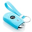 Funda Carcasa llave compatible con Opel - Funda de Silicona - Cover de Llave Coche - Azul claro