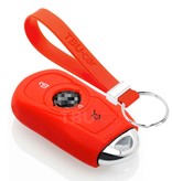 TBU car TBU car Funda Carcasa llave compatible con Opel - Funda de Silicona - Cover de Llave Coche - Rojo
