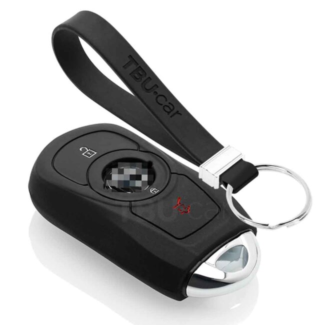 Capa para chave do carro compatível com Opel - Capa Protetora de Chave Remota de Silicone - Tampa Remota FOB - Preto