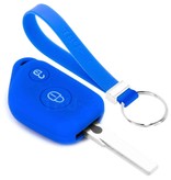 TBU car TBU car Car key cover compatible with Peugeot - Silicone Protective Remote Key Shell - FOB Case Cover - Blue
