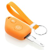 TBU car TBU car Cover chiavi auto compatibile con Peugeot - Copertura protettiva - Custodia Protettiva in Silicone - Arancione