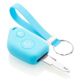 TBU car Peugeot Capa Silicone Chave - Azul claro