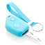Capa para chave do carro compatível com Peugeot - Capa Protetora de Chave Remota de Silicone - Tampa Remota FOB - Azul claro